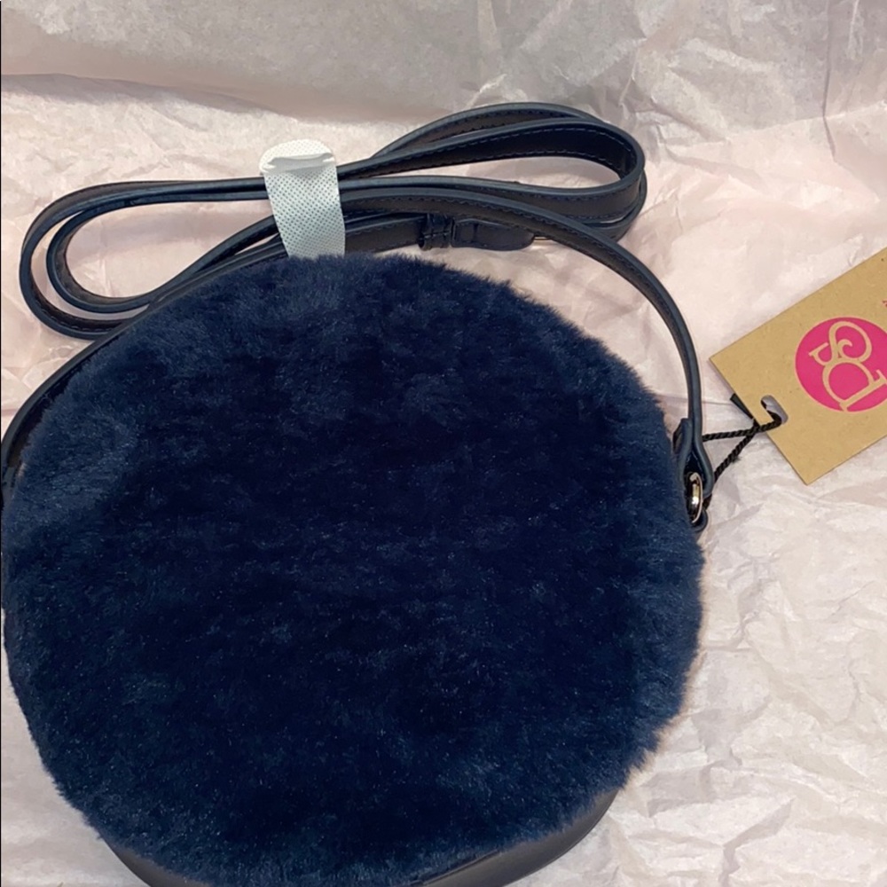 Navy Round Purse